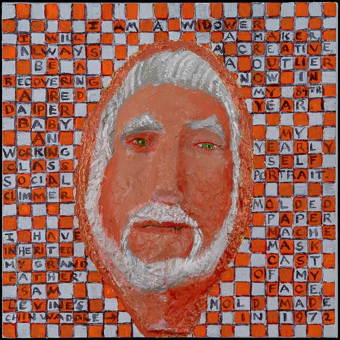 22.07.Self-Portrait At 84; painted by Henry Sultan. Click to enlarge.