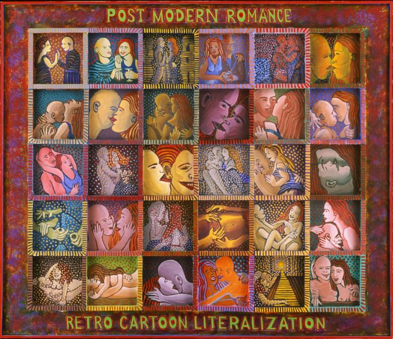 'Postmodern Romance' painted by Henry Sultan. Click to enlarge