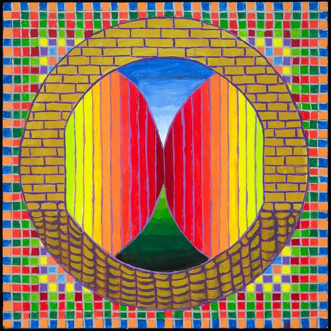 Arch and Chroma Mandala, painted by Henry Sultan. Click to enlarge.
