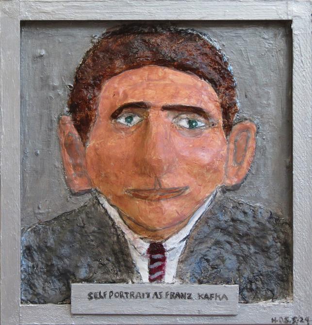 Self-Portrait as Franz Kafka; painted by Henry Sultan. Click to enlarge.