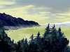 Thumbnail of misty Weddellian coast on Abyssia. Sketch by Chris Wayan based on a print by Tom Killion. Click to enlarge.