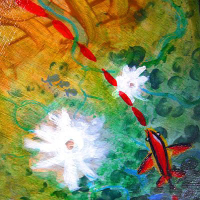 The red, dotted flight-path of the first Air Burundi plane, over an abstract, painted landscape--gold savanna, blue lakes, red desert, snowy volcanoes, gray elephants, pink hippos. Seen from above, they've all turned radial and wondrous strange. .