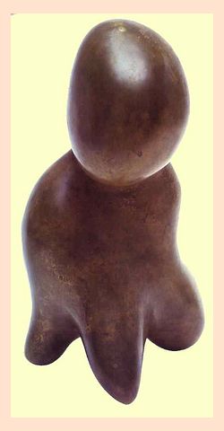'The Dream'. 1937; sculpture by Jean Arp. Click to enlarge.