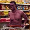 Thumbnail of Chidi from 'The Good Place' spray-painted maroon. Altered photo illustrating dream by Wayan.