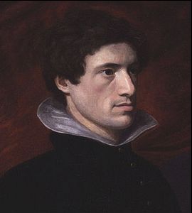 Charles Lamb, 1804; oil portrait. Click to enlarge.