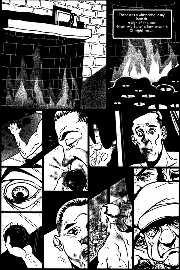 Page 6 of 'Coal Face', a comic by Al Davison telling a recurring childhood dream of a coal-eater.