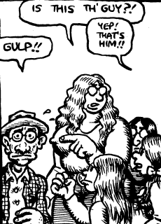 Panel from R.Crumb versus the Sisterhood, R. Crumb, 1973