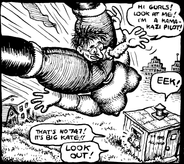 Panel from R.Crumb versus the Sisterhood, R. Crumb, 1973