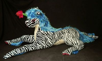 Fiveheart, a unicorn plushie inspired by a dream, by Wayan.