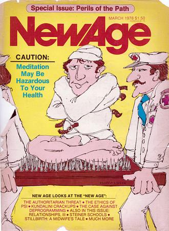 Cover of New Age magazine, March 1987: Special: Perils of the Path.