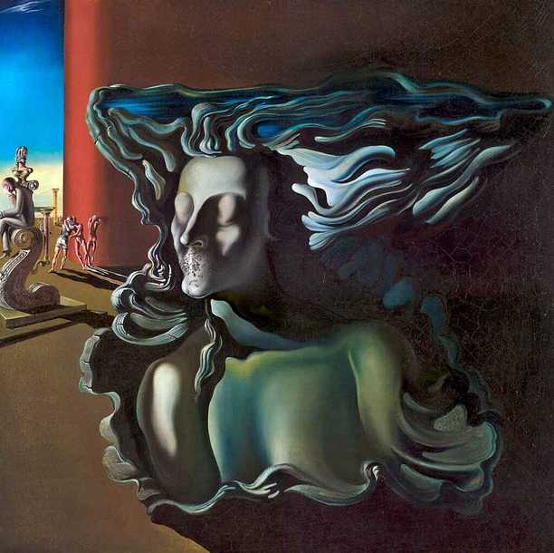 'Dream', 1931, painted by Dali. Click to enlarge.