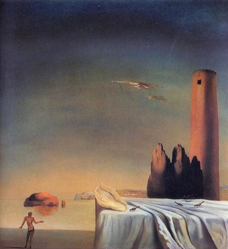 The Dream Approaches, painted by Salvador Dali. Click to enlarge.