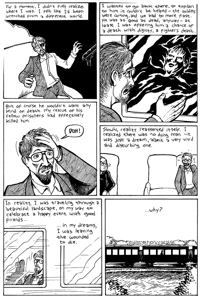 'Dream?' page 3; a dream-comic drawn by Kjartan Arnorsson.