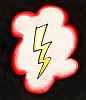 Thumbnail sketch of a yellow lightning bolt by Chris Wayan.