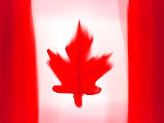 Canadian maple-leaf flag.