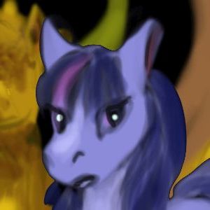 Me as an angry purple pony. Detail of dream sketch by Wayan.