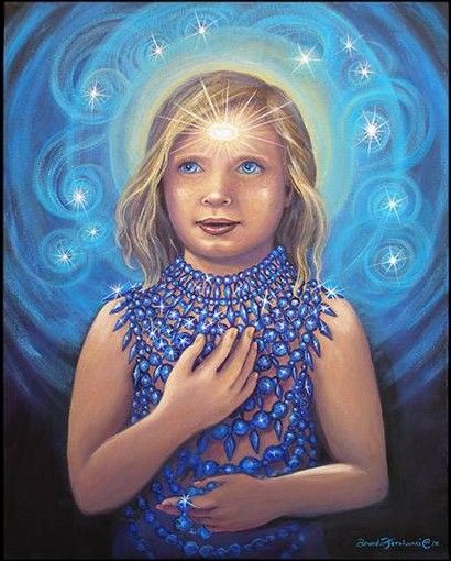 The Gifted Child, acrylic dream painting by Brenda Ferrimani, c. 2013