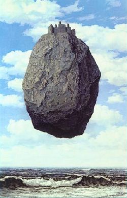 'Castle of the Pyrenees' by Rene Magritte.