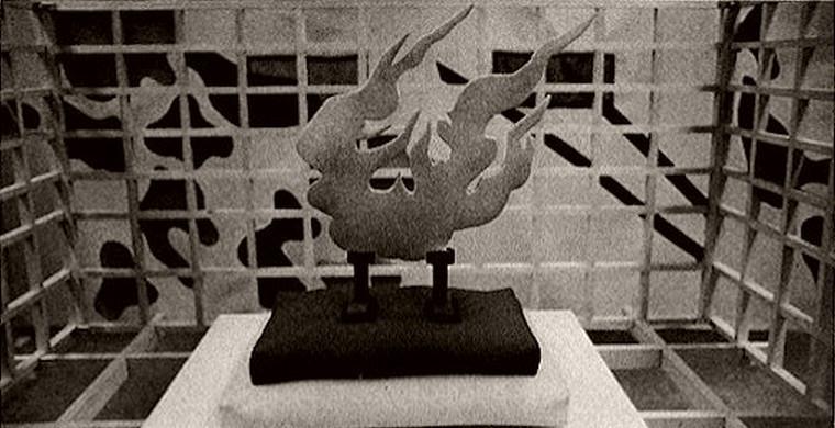 Heart of 'Immolation Maze', a dreambased art installation by Richard Turner.