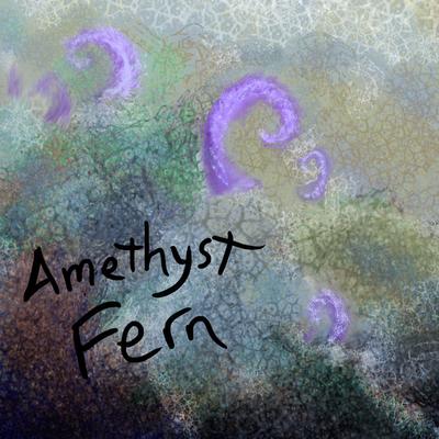 Amethyst fern, a crystalline fern found in granite caves. Dream sketch by Wayan. Click to enlarge.