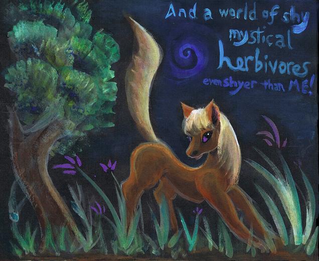 P.9 of 'Nocturne': a dream of shy sentient horses, by Wayan; click to enlarge