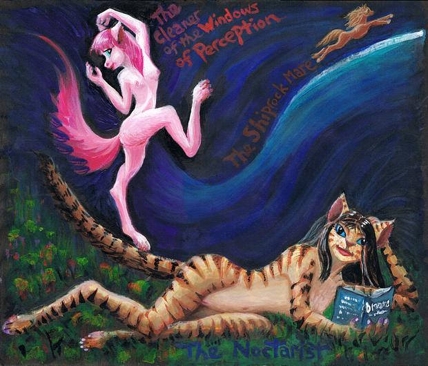 P.16 of 'Nocturne': sexy dream creatures like Pinky & the Noctarist, by Wayan; click to enlarge