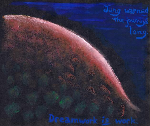 P.19 of 'Nocturne': long red hill, dreamscape by Wayan; click to enlarge
