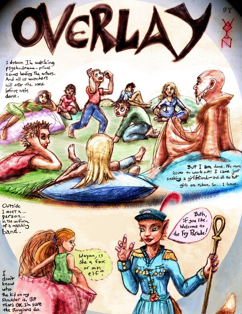 P.1 of 'Overlay', a dream-comic by Wayan; click to enlarge
