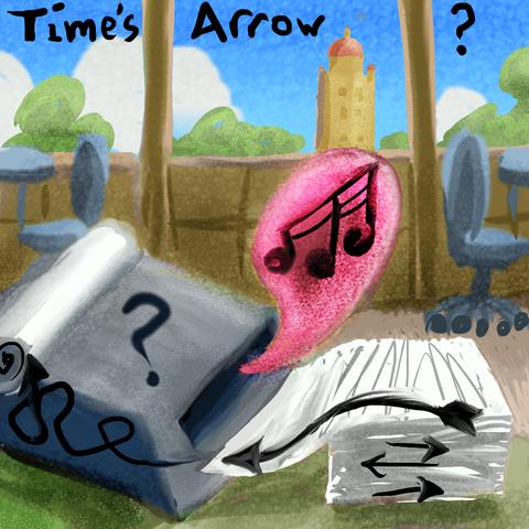 A device eats paper, plays it as music. Dream sketch by Wayan. Click to enlarge.