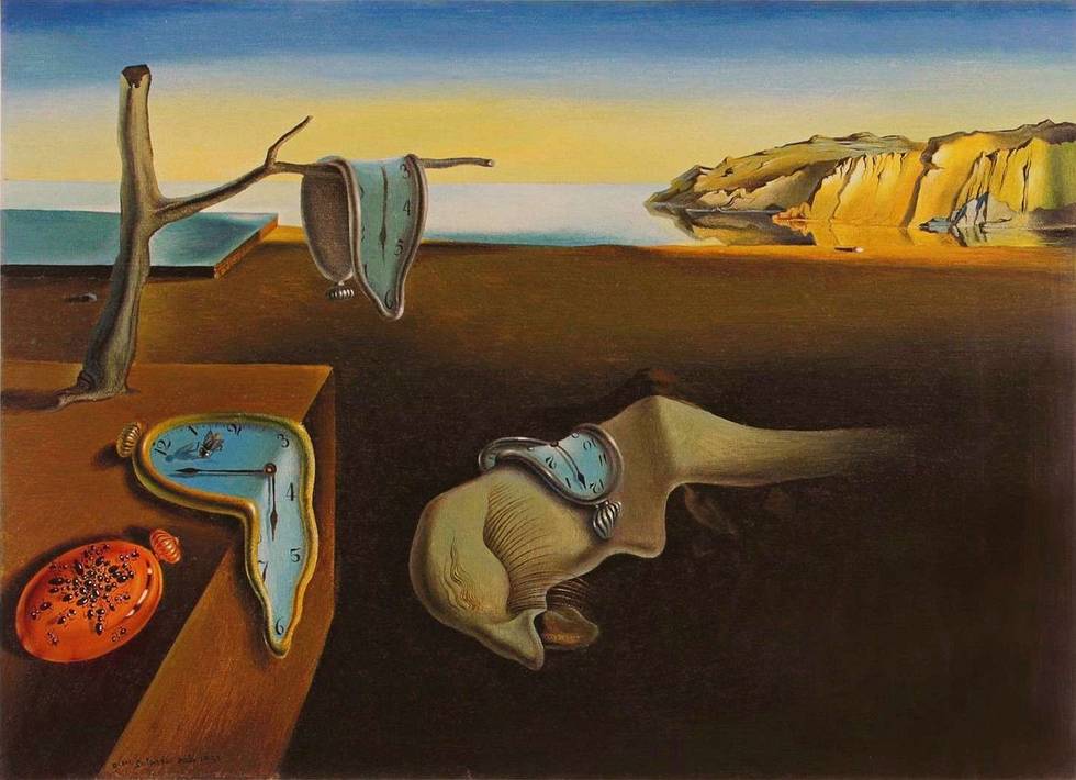'The Persistence of Memory', 1931, by Salvador Dali. Click to enlarge.