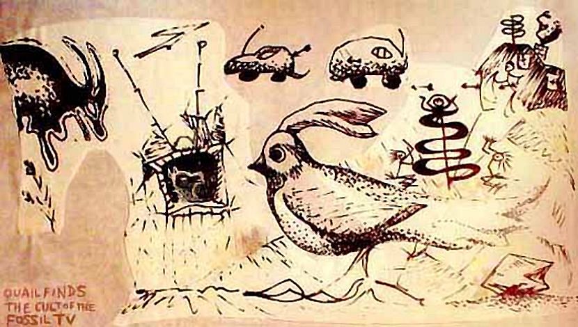  Quail, spelunking again, finds ancient cave paintings of the Cult of the Fossil TV 