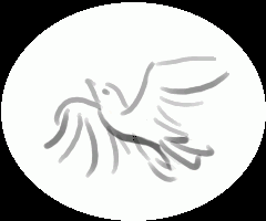 How Ren sees me: a silver dove.