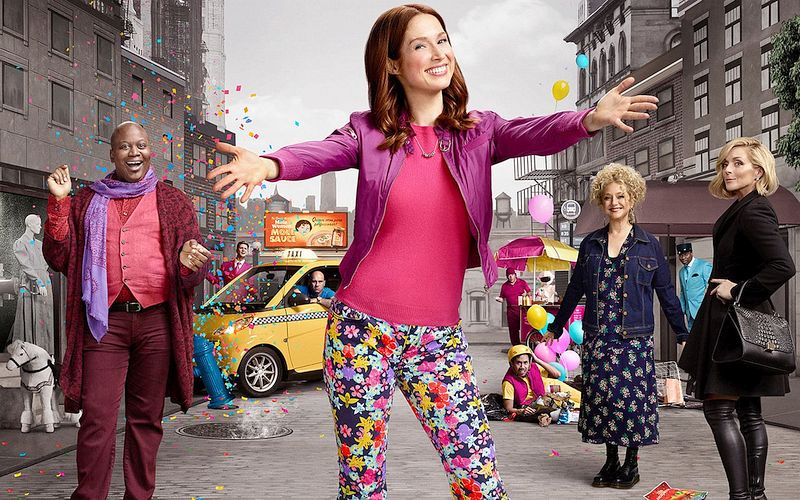 Poster for 'The Unbreakable Kimmy Schmidt', a TV comedy by Tina Fey.