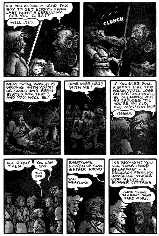 Recurring dream of being an ancient sculptor, by Jim Woodring.