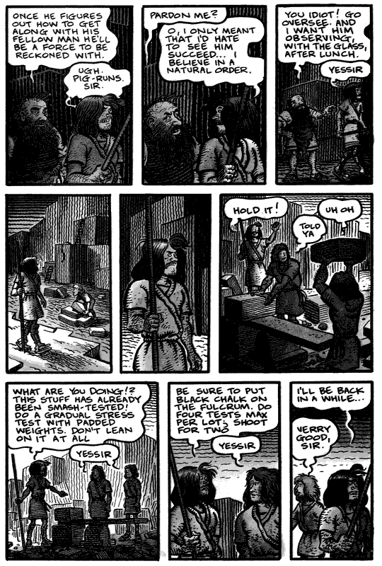 Recurring dream of being an ancient sculptor, by Jim Woodring.