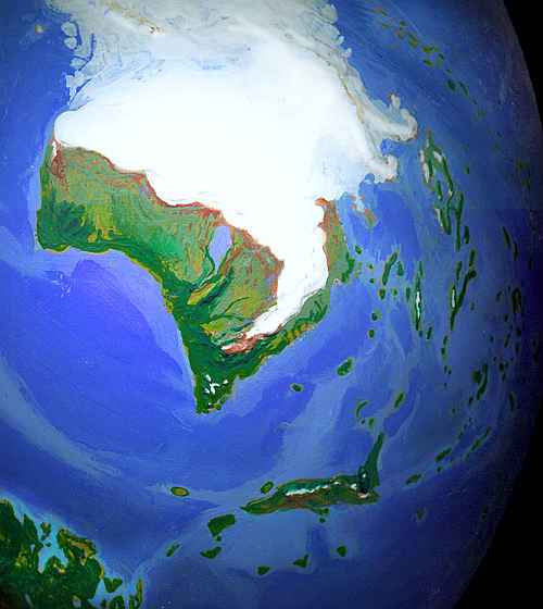 Orbital view of Shiveria, a climatologically alternate Earth: Outback, the continental equivalent of Australia.  Click to enlarge.