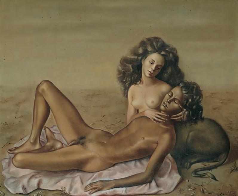 Sphinx Amalburga', 1942 painting by Leonor Fini. Click to enlarge.