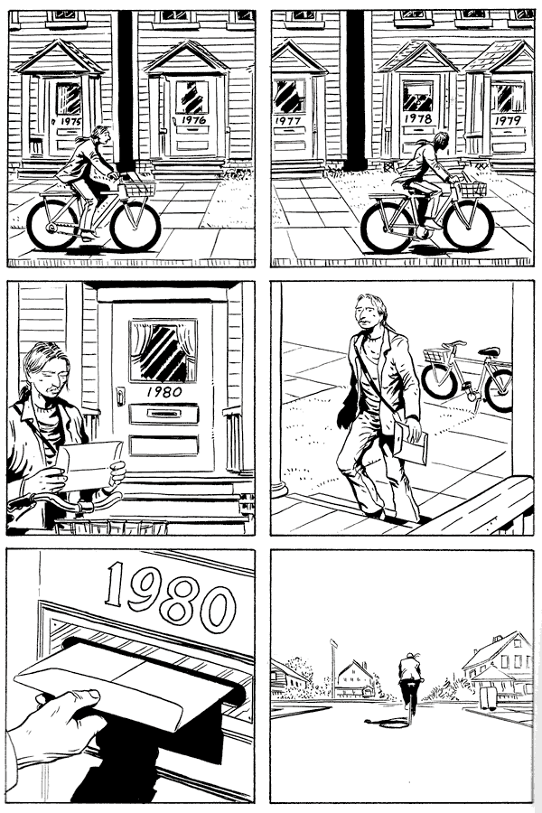 I deliver dreams to an address six years in the future; dream comic by Rick Veitch.
