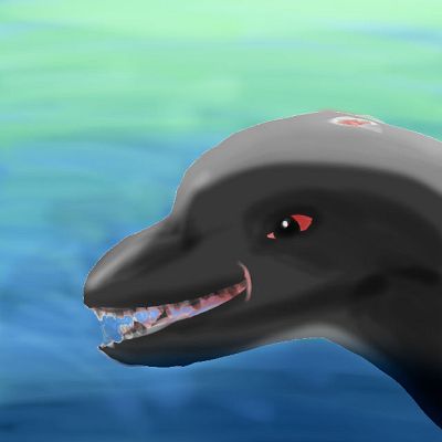 Sketch of a mean dolphin