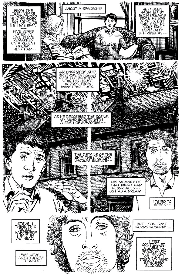Page 8 of 'UFO POV', an autobiographical comic by Barry Windsor-Smith.