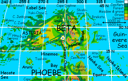 Map of Beta and Asteria on terraformed Venus.