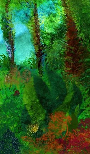 Jungle foliage; north shore of Beta, on terraformed Venus.