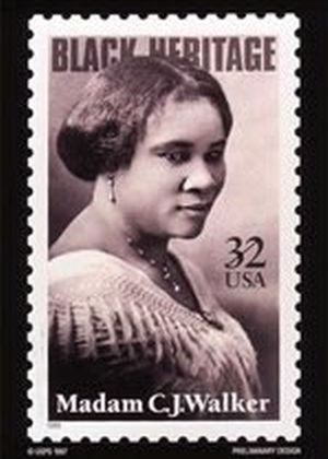 Madame Walker honored on a US Postal Stamp